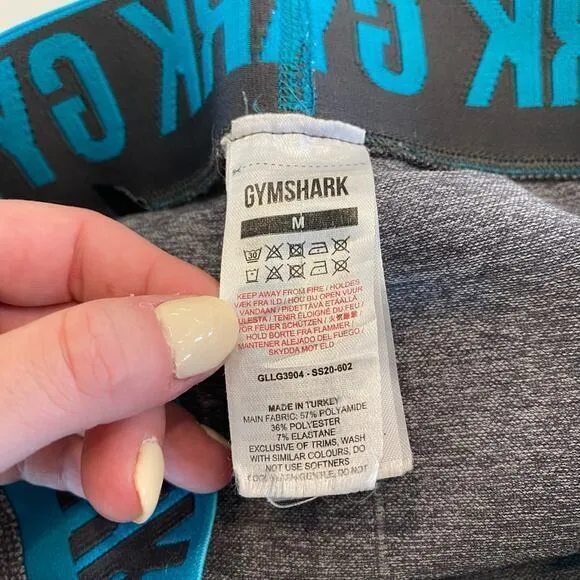 Gymshark Gray‎ Leggings Size Medium - Image 4