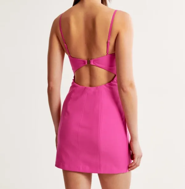 Abercrombie & Fitch Pink Corset Mini Dress - Image 2