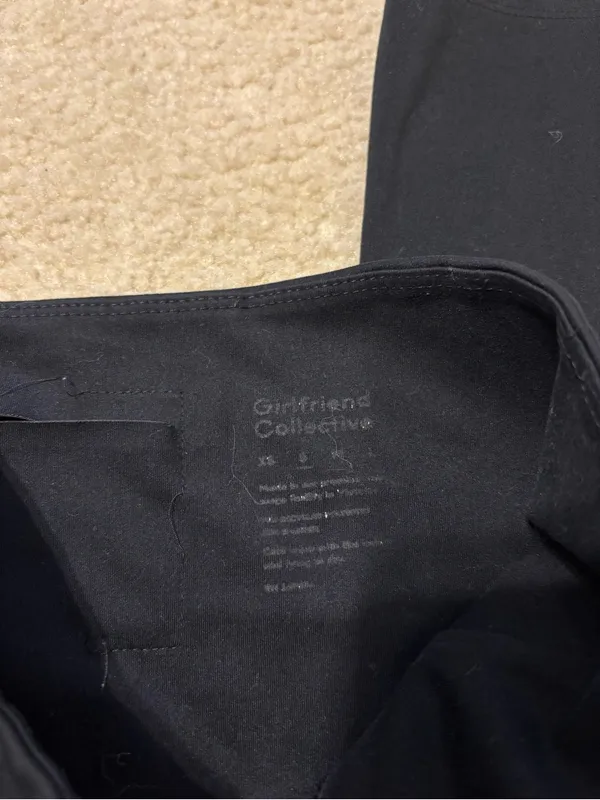 girlfriend collective Black High-Waist Leggings - Image 2