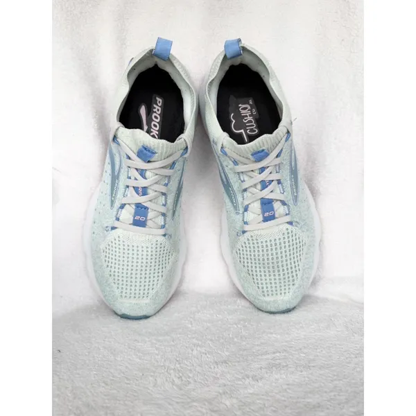 Brooks Glycerin StealthFit GTS 20 Womens Green Sz 10.5 Running Shoes 1203721B409 - Image 2