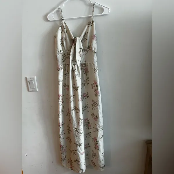 AZ Floral Tie-Front Maxi Dress Size L/XL NWOT - Image 4