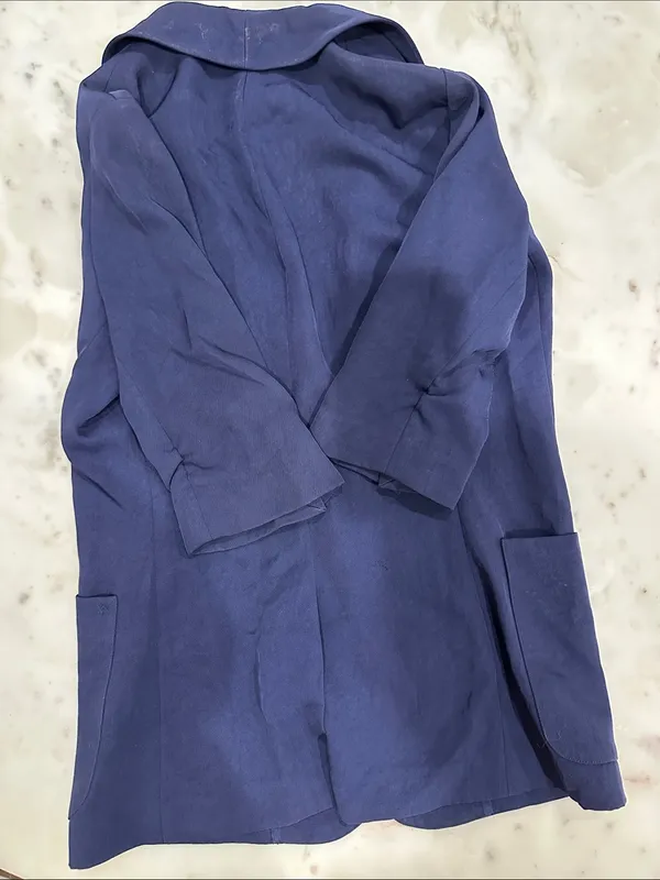 Elizabeth and James Women's Single-Button Blazer Jacket Navy - Image 6