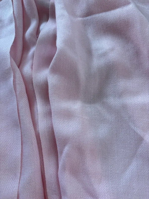 pashmina Soft Light Pink Wrap Scarf - Image 3