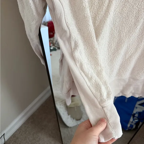 Aerie White Textured Sweater - Image 2