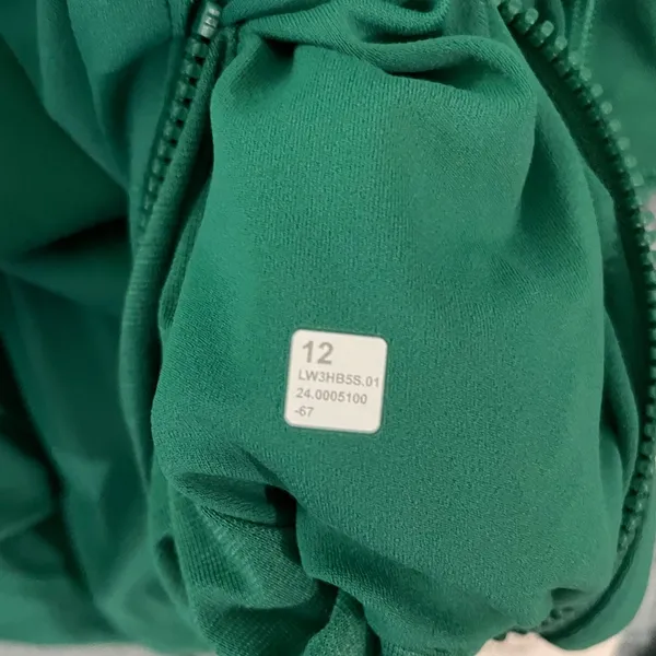 Lululemon NWT Define Cropped Full Zip Nulu Jacket Cascade Green Size 12 - Image 6