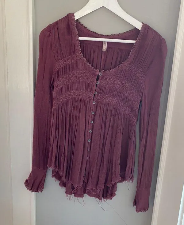 Free People 'Blue Bird' Smocked Tunic - Image 4