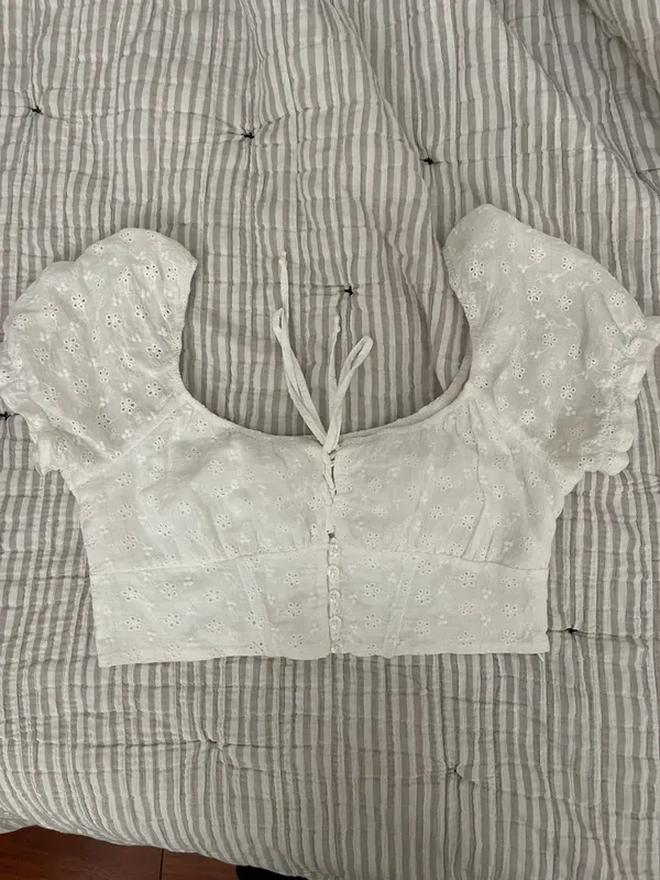 PacSun LA Hearts Cropped Eyelet Top - Image 2