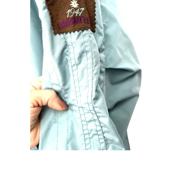 Vintage Y2K 8 M Obermeyer ski jacket powder blue Coat Hooded Embroidered Womens - Image 3