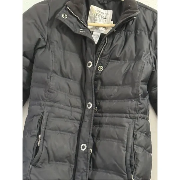 Eddie Bauer 700 Fill Power Premium Quality Goose Down Puffer Parka Jacket Sz-XS - Image 2