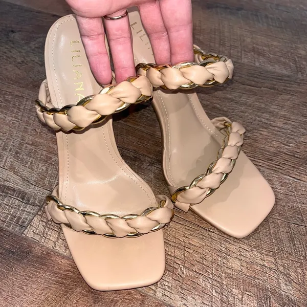 New Liliana Braided Strap Heels 🤎 Tan Size 8 - Image 3