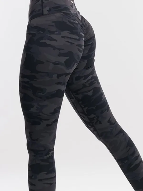 ECHT Force Scrunch Leggings in Black Camo size XS - Image 2