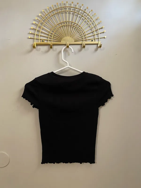Aeropostale Black Baby Shrunken Tee - Image 2