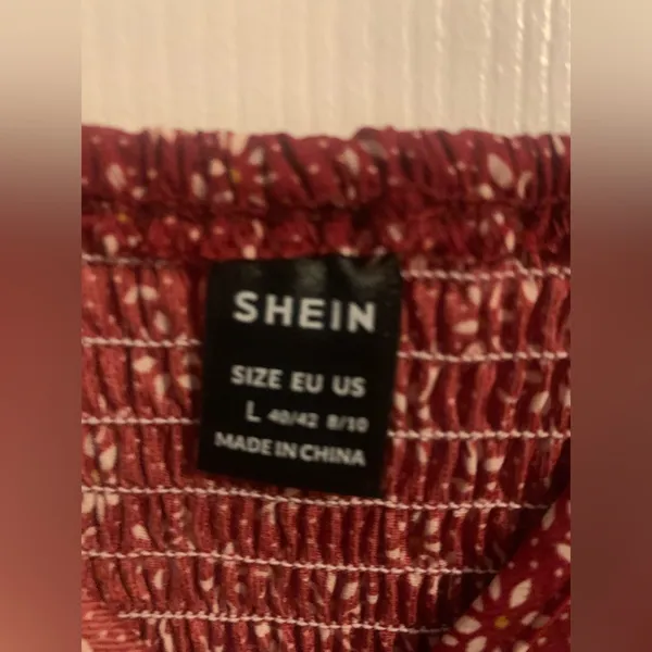 Shein Floral Red Dress - Image 3