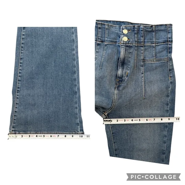We The Free People 29 X 33 Jayde Flare Blue Jeans Boho 60s Retro Disco OB1184972 - Image 10