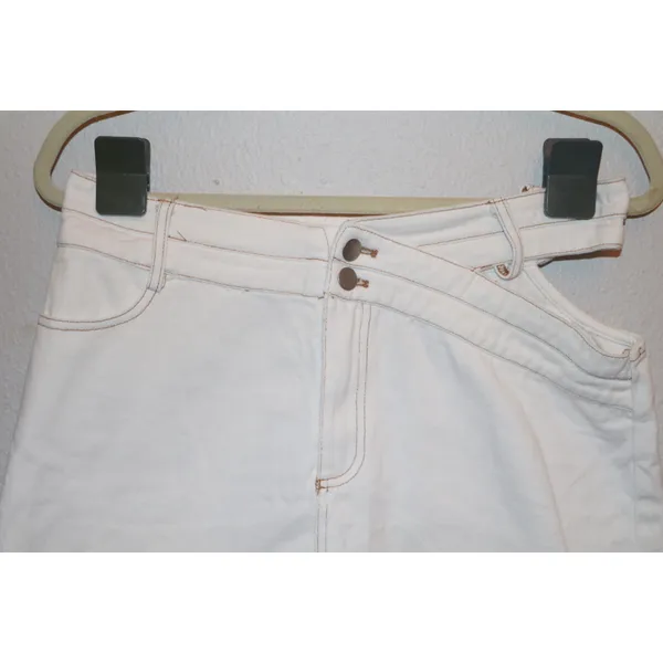 Steve Madden White Denim Cutout Mini Skirt - Image 4