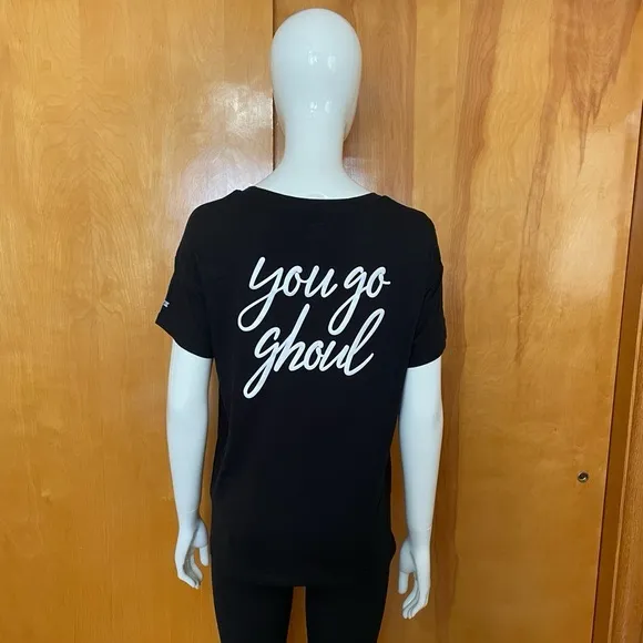 PINK Victoria’s Secret You Go Ghoul Vampire Tee Size XS Oversized Halloween - Image 8