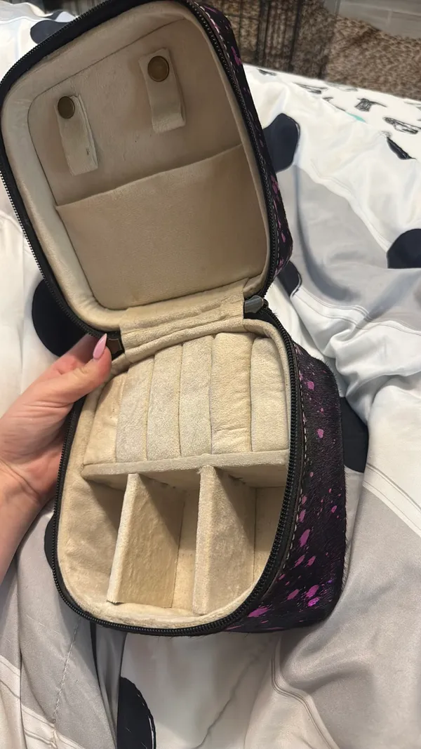 Handmade Western jewelry travel case Purple - Image 2