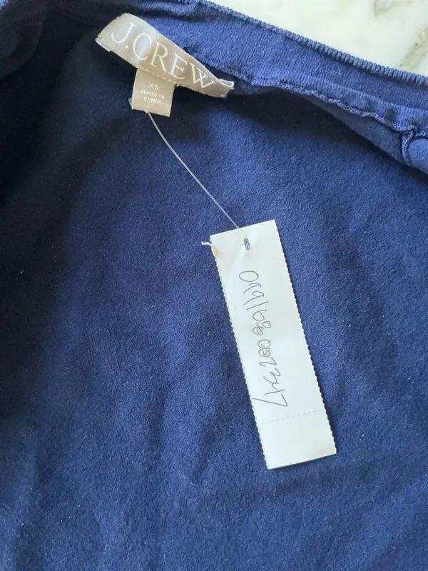 EUC J.Crew Jackie cardigan premium cotton blend XS HOLES UNDER & ON ARMS - Image 7