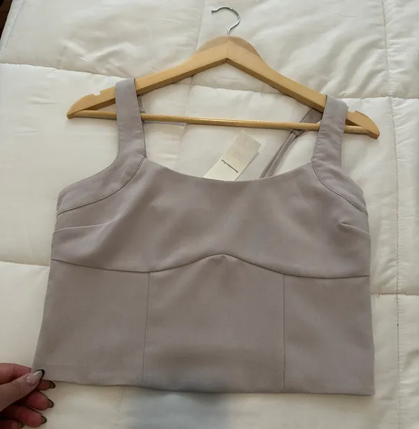 A&F Stretch Cotton Squareneck Top - Image 4