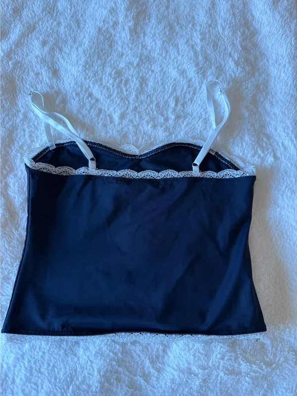 Navy Lace Edikted Tank - Image 2