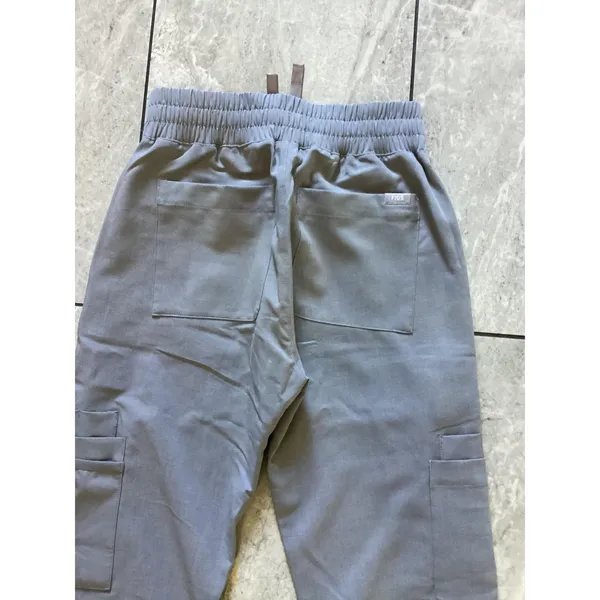 FIGS Scrub Pants Womens XXS Gray Charlotte 21 Pocket Slim Jogger Nursing Tech - Image 5