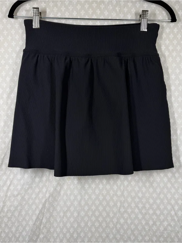 Spanx Black Ribbed Get Moving Tennis Skort - Image 6