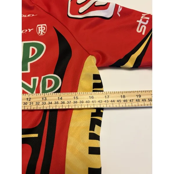 Nalini Camp Highland Cycling Jersey Men's Small Red Yellow Full Zip Bike Team - Image 9