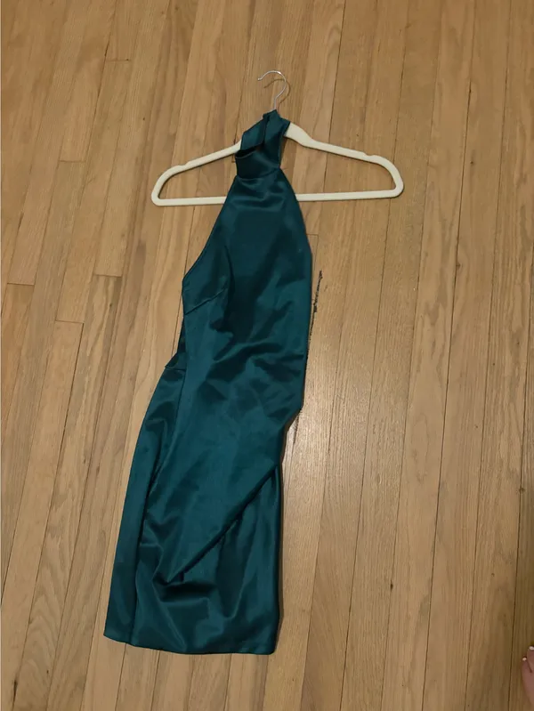 Windsor Green satin halter dress - Image 2
