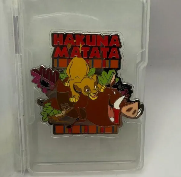 Disney Pin The Lion King VHS Tape Case Hakuna Matata Monogram Limited Edition - Image 4