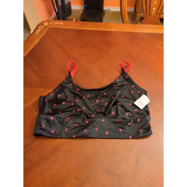Women's Satin Black/W Hearts key Underwear - Auden 2X - Image 5