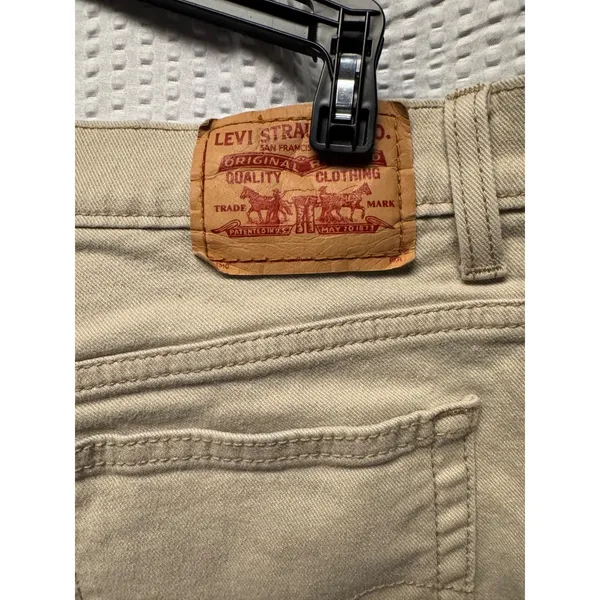 Levi's 550 Relaxed Boot Cut‎ Women Khaki Cotton Spandex Jeans Size 12 M - Image 13