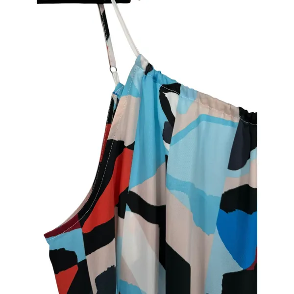 NWT Anthropologie Women's Breezy Wide Leg Jumpsuit Geometric Print Size‎ Small - Image 9