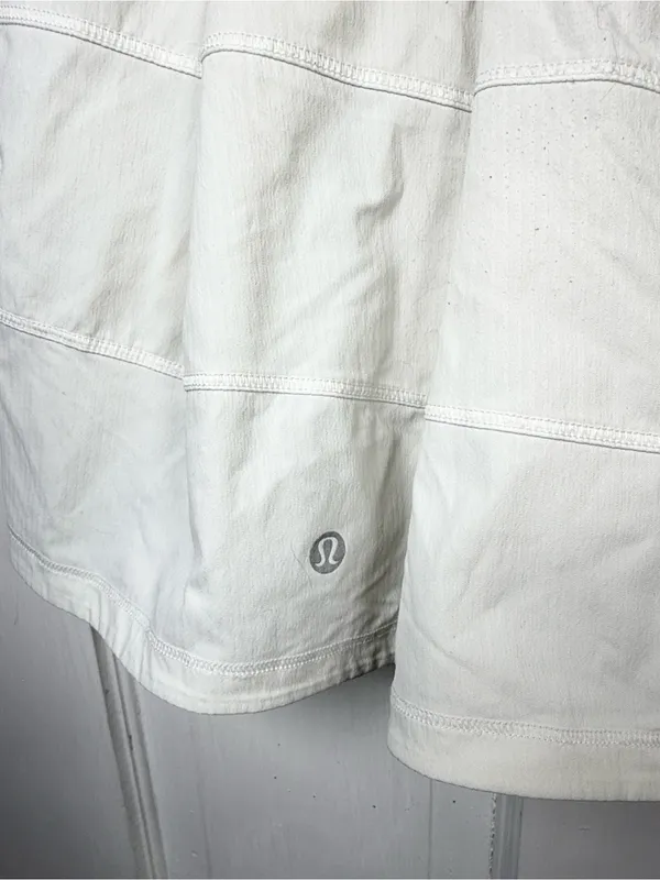 Lululemon Pace Rival Skirt (Tall) *4-way Stretch White W2527 Sz 6 - Image 8