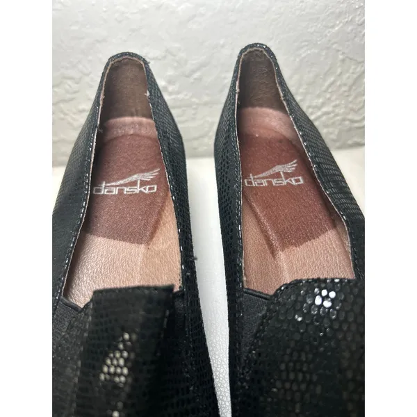 Dansko Slip On Loafers Comfort Dress Shoes‎ Black Leather Size 36 Size 5.5 - Image 3