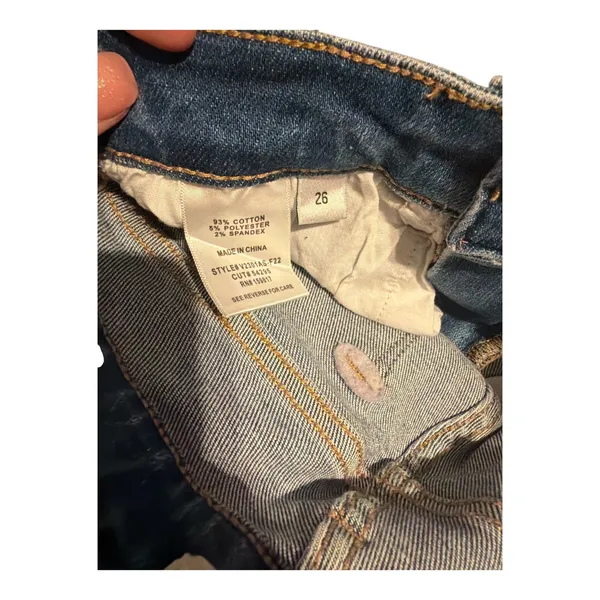 Altar'd State Womens Medium Wash Distressed Skinny Jeans, Size 26 - Image 5