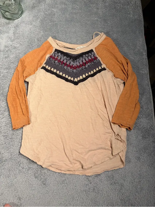Free people we the free spring bound crochet top calm sand combo small - Image 2