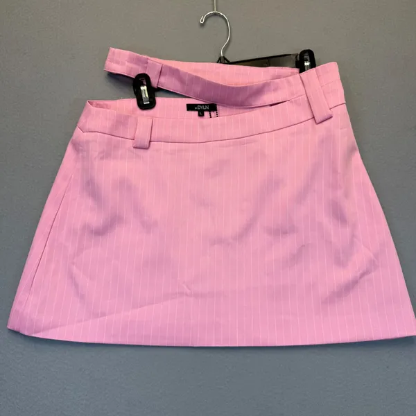 BY.DYLN Hendrix Corset Pink‎ Pinstripe Square Neck Crop Top DL2581 Womens Large - Image 12