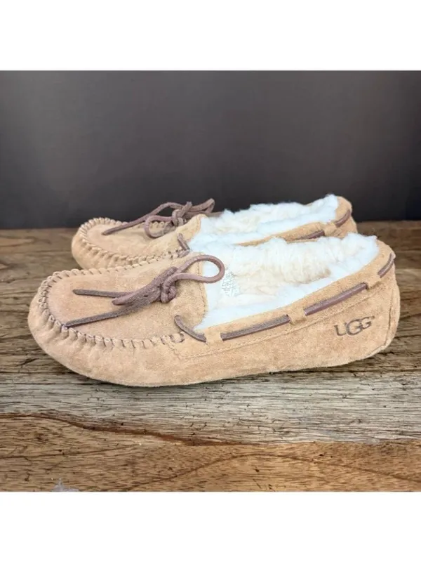 UGG Dakota Moccasins Slippers Chestnut - Image 3