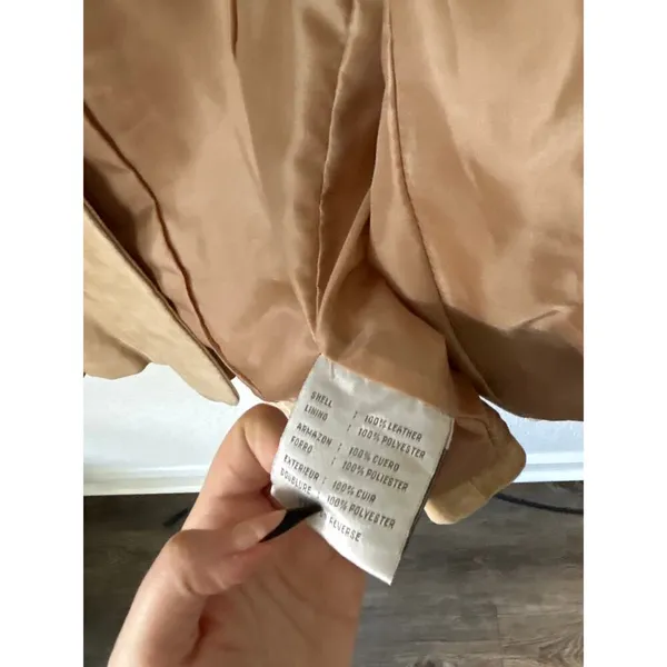 Nine West Vintage Genuine Suede Leather Jacket L - Image 5