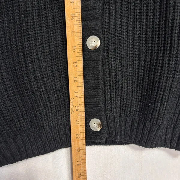 PRETTYGARDEN Cardigan Women Sz S Chunky Knit V-Neck Button Oversized Minimalist‎ - Image 8