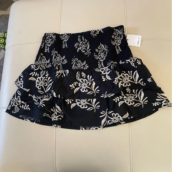 O’Neill Cierra Nadia Paisley Smocked Mini Skirt Ruffled Womens Xl - Image 6