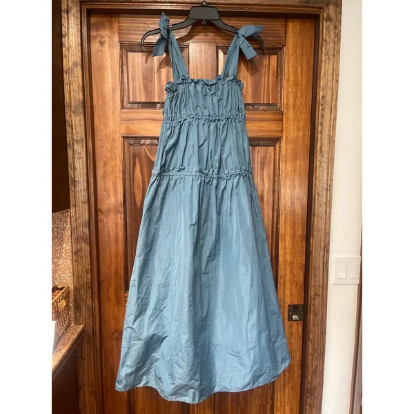 Zara Taffeta Tie Dress XS - Image 2