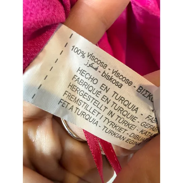 Zara Pink Satin Cowl Neck Camisole Top XS - Image 4
