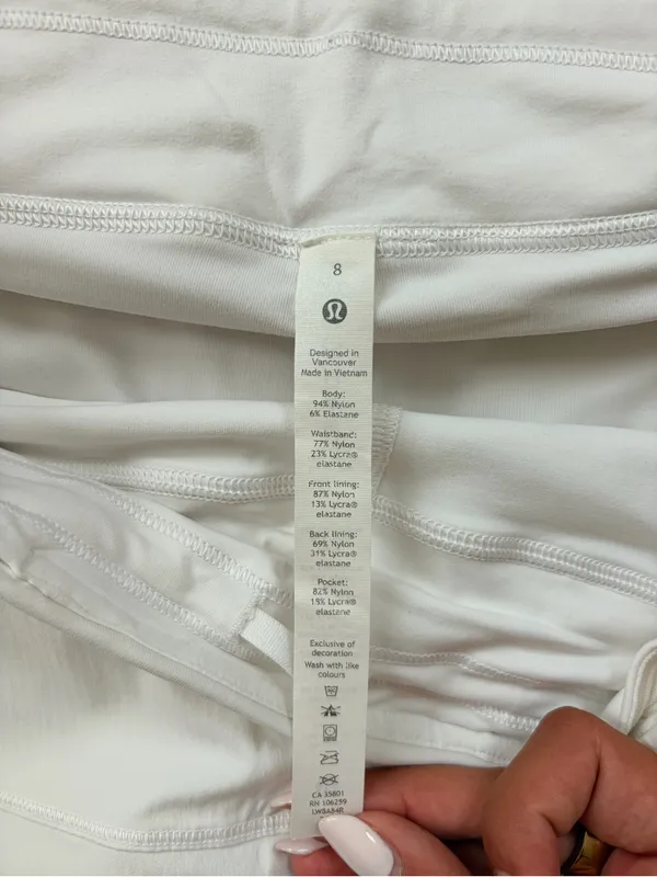 Lululemon Pace Rival Skirt White - Image 7