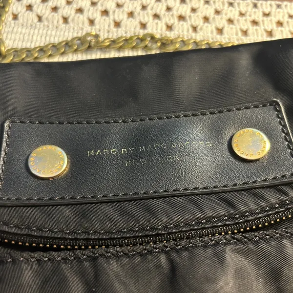 Marc by Women's Nylon Crossbody Handbag with Gold Chain - Image 6
