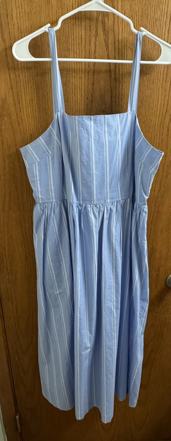 A New Day Midi blue and white dress - Image 2