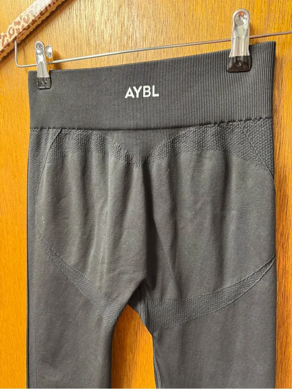 AYBL Empower Seamless Pull On Leggings Black Medium Workout Fitness Gym - Image 7