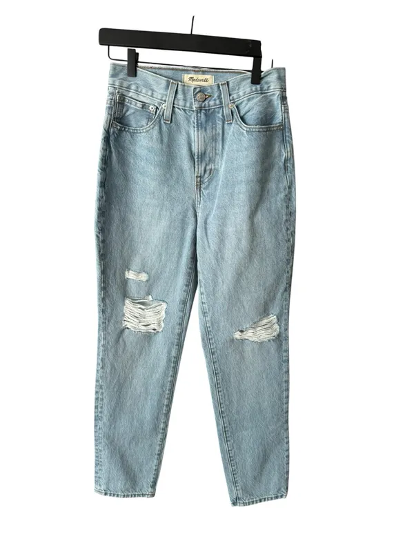 Madewell The Perfect Vintage Jean Light Denim‎ Distressed 24 - Image 4