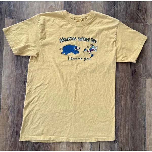 Life is Good Yellowstone National Park Graphic T Shirt Women’s‎ Small Tee EUC - Image 2