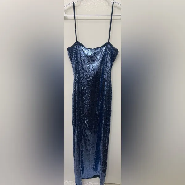 NWT Reformation Elsie Sequin Dress | Sparkly Maxi Party Dress - Image 2